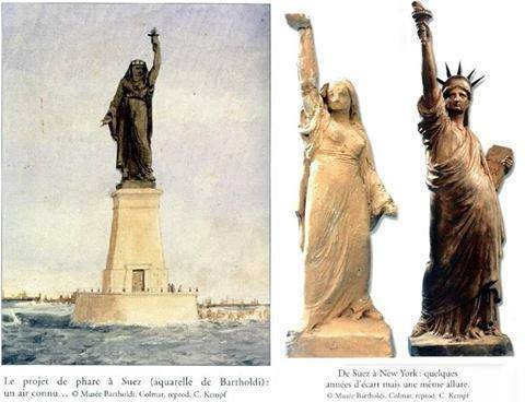 تمثال الحرية تصميمه مستوحي من فلاحة مصرية